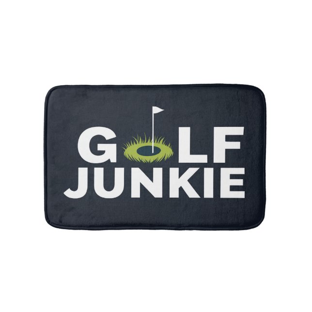 Golf Junkie Niedliches Cooles Bad Badematte (Vorderseite)