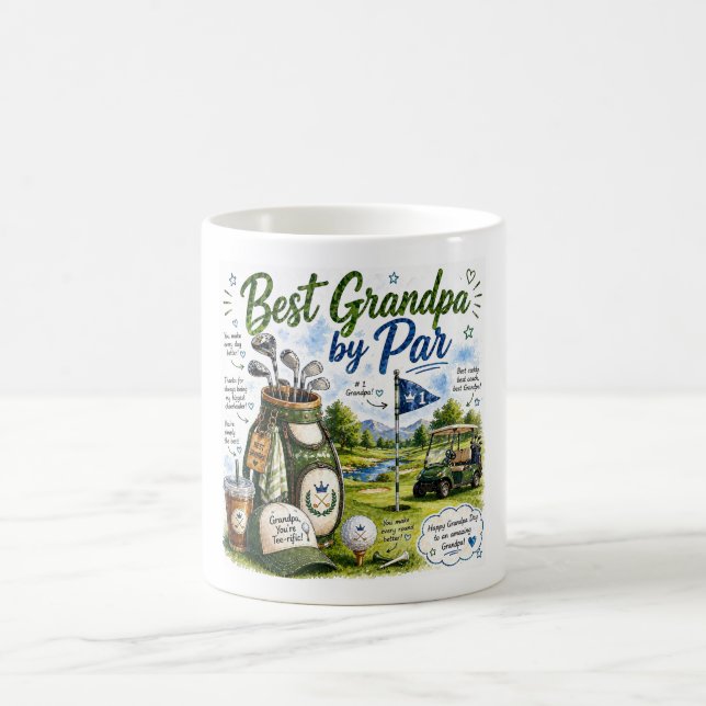 Golf Kaffeetasse Bester Opa von par (Mittel)