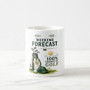 Golf-Kaffeetasse Golfer-Vorhersage Kaffeetasse