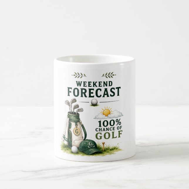 Golf-Kaffeetasse Golfer-Vorhersage  Kaffeetasse (Mittel)