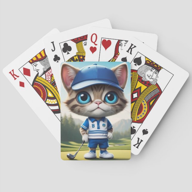 Golf Katze Spielkarten (Rückseite)