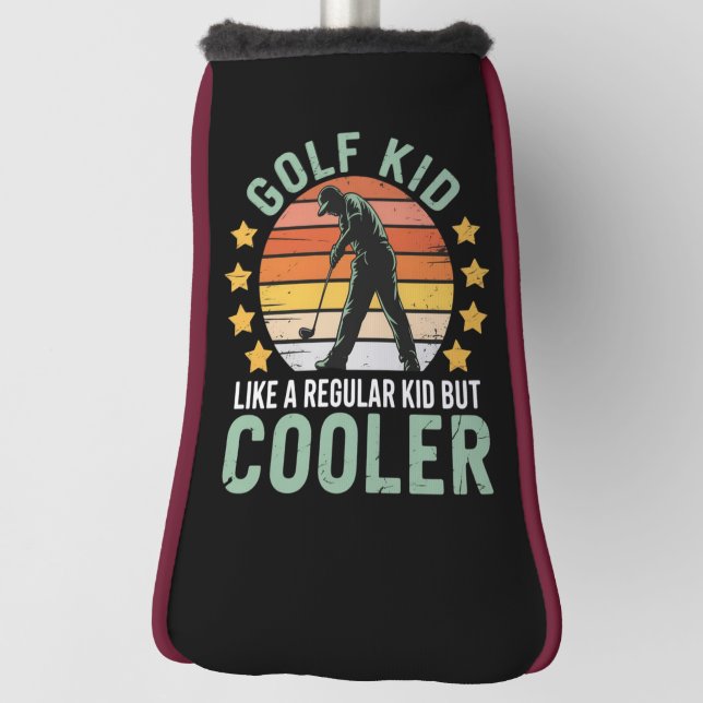 Golf Kids Funny Young Golfer & Golfing Lover Gift  Golf Headcover (Rotieren 90)