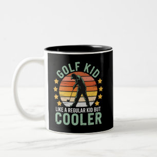 Golf Kids Lustig Junger Golfer & Golf Liebhaber Ge Zweifarbige Tasse