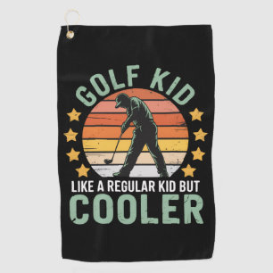 Golf Kids Lustige Junge Golfer & Golf Liebhaber Ge Golfhandtuch