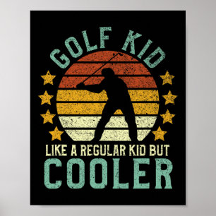 Golf Kids Lustige Junge Golfer Und Golf Liebhaber  Poster