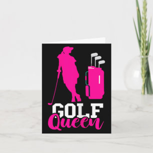 Golf Königin Golferin Golfspielerin Golfspielerin Karte