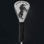 Golf Kopfbedeckung mit eigenem Text - Ihr Name Golf Headcover<br><div class="desc">Personalisierte Golf Head Cover mit aufrecht Schwarz Wild Horse - Malerei - Anpassbar - Wählen / Fügen Sie Ihren einzigartigen Text - Name / Farben / Schriftart / Größe / Elemente - Bild / mehr - Machen Sie Ihr Special Golf Head Cover Geschenk - Verkleinern und verschieben oder entfernen und...</div>