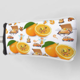 Golf Kopfbedeckung Orange Früchte Kerzen Fee Headcover