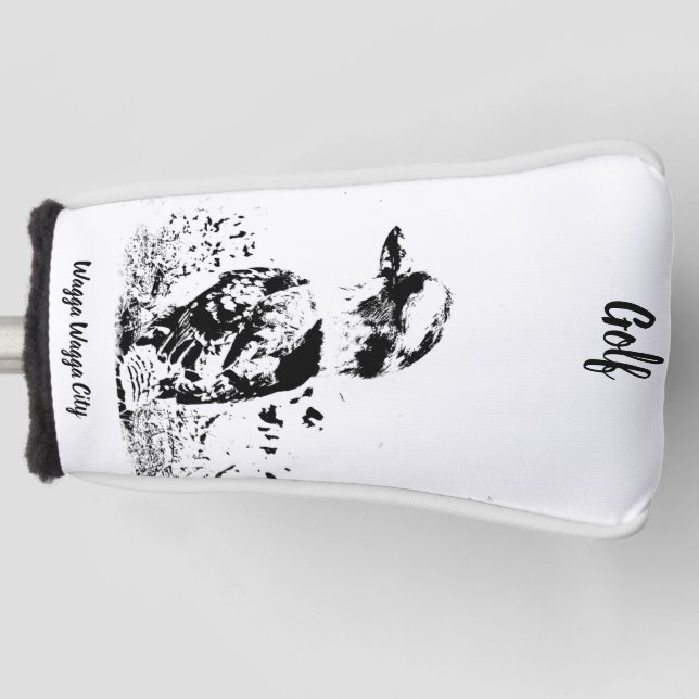 Golf Kopfbedeckung, Putter. Golf Headcover (Vorderseite)