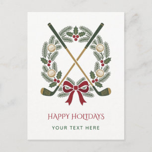 Golf Kranz Schleife Weihnachten