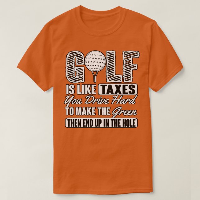 Golf-Kurtaxe T-Shirt (Design vorne)