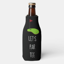 Golf Lass Par Tee mit Golfflagge auf grün weiß
