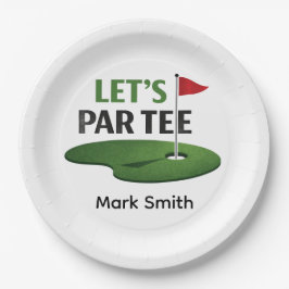 Golf Lass uns Par Tee Servietten | Golf Junggesell Pappteller