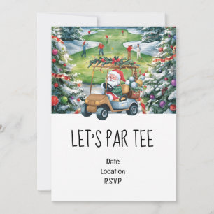 Golf Lass's Par tee Weihnachtsfest Party für Golfe Einladung