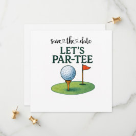 Golf Lasst uns Par-Tee feiern Golf Thema Save The Date