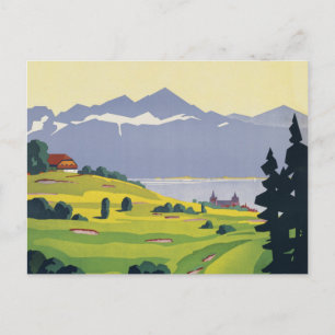 Golf Lausanne Schweiz Postkarte