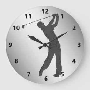 Golf-lebenslustiger Typ kundengerecht Große Wanduhr
