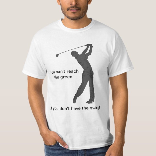 Golf-lebenslustiger Typ kundengerecht T-Shirt (Vorderseite)