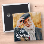 Golf Legende Seit der Geburt Funny Modern Vintag Button<br><div class="desc">Design besteht aus Vintagen Stil Typografie - Funny Humour - Golf Legend Seit der Geburt.</div>