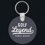 Golf Legende Seit der Geburt Funny Modern Vintag Schlüsselanhänger<br><div class="desc">Design besteht aus Vintagen Stil Typografie - Funny Humour - Golf Legend Seit der Geburt.</div>
