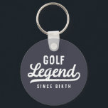 Golf Legende Seit der Geburt Funny Modern Vintag Schlüsselanhänger<br><div class="desc">Design besteht aus Vintagen Stil Typografie - Funny Humour - Golf Legend Seit der Geburt.</div>
