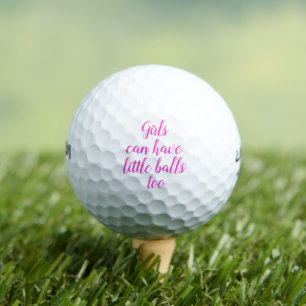 Golf Les filles peuvent avoir de petites balles roses d