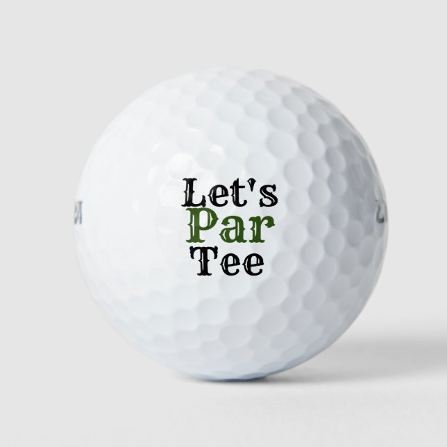 Golf Let's Par tee Golfball (Vorderseite)