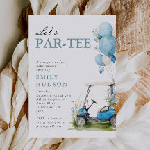 Golf Let's Par-tee Jungen-Baby-Party