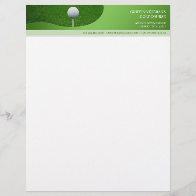 Golf Letterhead Briefbogen (Vorderseite)