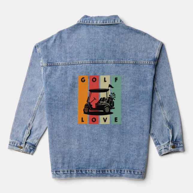Golf-Liebe Jeansjacke (Rückseite)