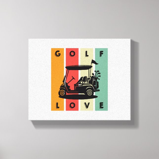 Golf-Liebe Leinwanddruck (Vorderseite)
