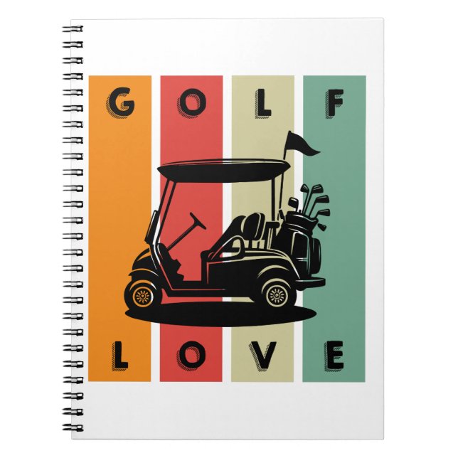 Golf-Liebe Notizblock (Vorderseite)