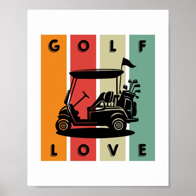 Golf-Liebe Poster (Vorne)