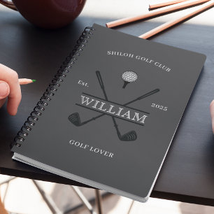 Golf-Liebhaber Cross Club Logbuch Notizblock