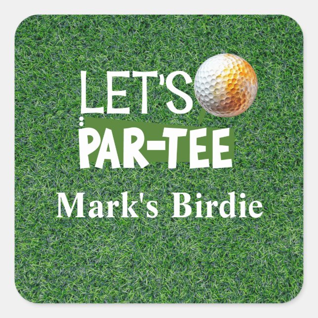 Golf-Ließt;s Par-Tee für Golfer Quadratischer Aufkleber (Vorderseite)