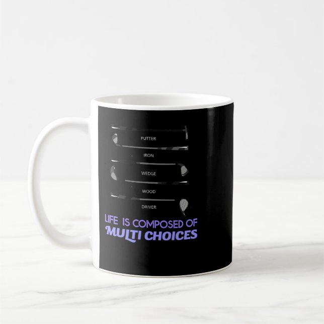 Golf Life besteht aus Multi Choices Golf Club 5 Kaffeetasse (Links)