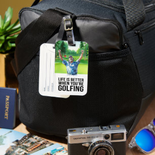 Golf Life ist besser, wenn man Golf spielt Gepäckanhänger