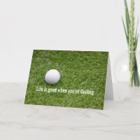 Golf Life ist gut, wenn Sie Golf spielen