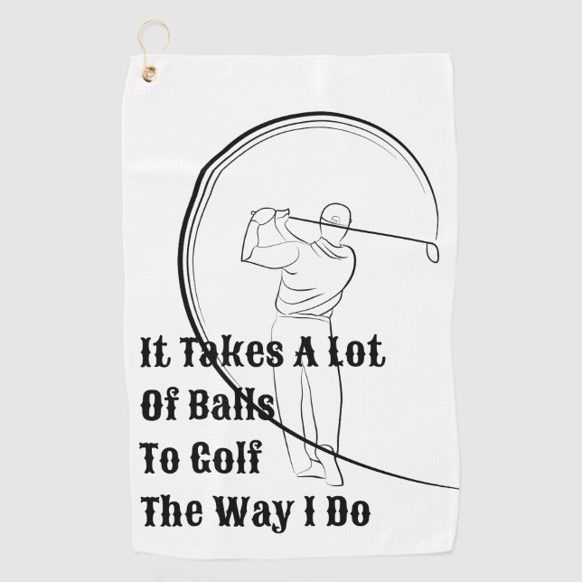 Golf Like a Pro mit Personalisierten besten Golfha Golfhandtuch (Vorderseite)
