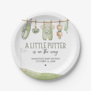 Golf Little Putter Baby Shower Pappteller