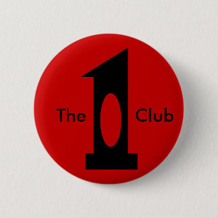 Golf - Loch in 1 Verein (Schwarzes) Button