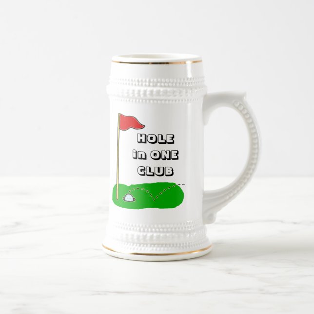 Golf-Loch in einem Verein-kundenspezifischen Bierglas (Rechts)
