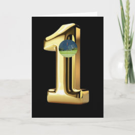 Golf. Loch in eins. Karte