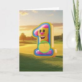 Golf. Loch in eins. Karte