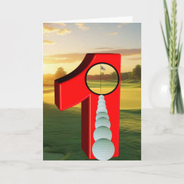 Golf. Loch in eins. Karte