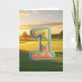 Golf. Loch in eins. Karte