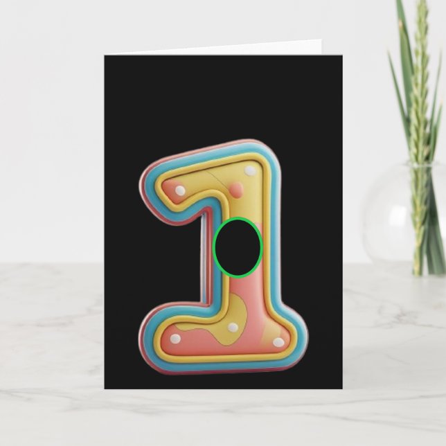 Golf. Loch in eins. Karte (Vorderseite)