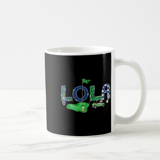 Golf Lola Hole In One Golf 1st Birthday Boy Party  Kaffeetasse (Rechts)