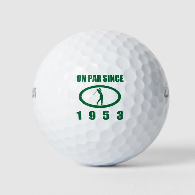 Golf Lover 70. Geburtstag 1953 Golfball (Vorderseite)