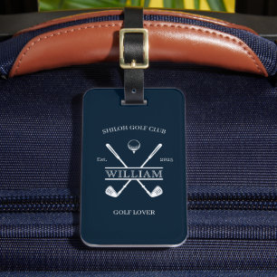 Golf Lover Cross Club Dark Blue Gepäckanhänger